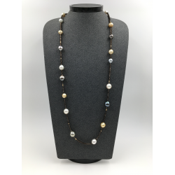 
									Classy Multicolor Pearls Necklace