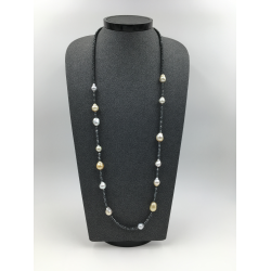 
									Fancy White and Golden South Sea Pearls Necklace